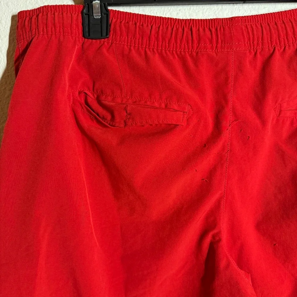 Hurley Dri‎ Fit Convoy Volley Trunks Shorts Mens Large Red Mesh Lined Swimwear